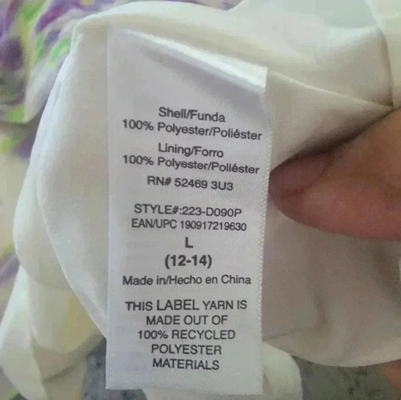 Scoop Women’s Ruffle Slip Bias Cut  Sleevless Dress Size Large - Picture 7 of 7